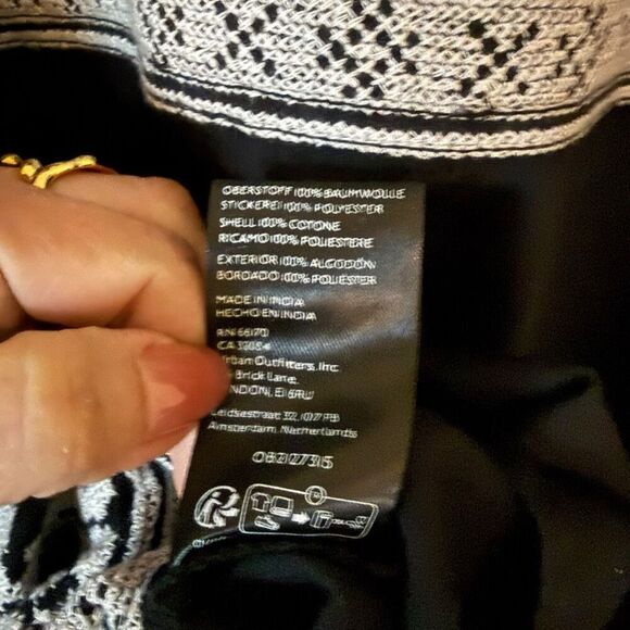 Free People Lace Embroidered Denim Buttondown Shirt - Picture 10 of 12